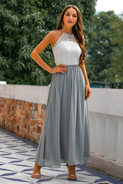 Lara Women's Maxi Dress | Elegant Halter Neck Design 4