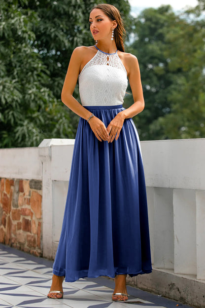 Lara Women's Maxi Dress | Elegant Halter Neck Design 8