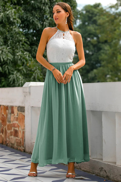 Lara Women's Maxi Dress | Elegant Halter Neck Design 9
