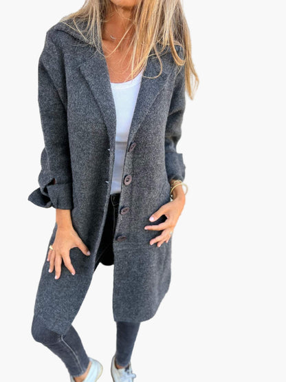 Lara Women's Oversized Trench Coat | Cozy Fabric, Warmth & Style 5