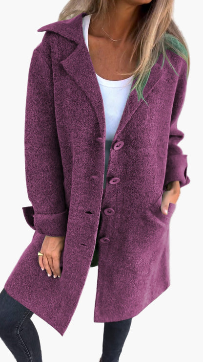 Lara Women's Oversized Trench Coat | Cozy Fabric, Warmth & Style 6