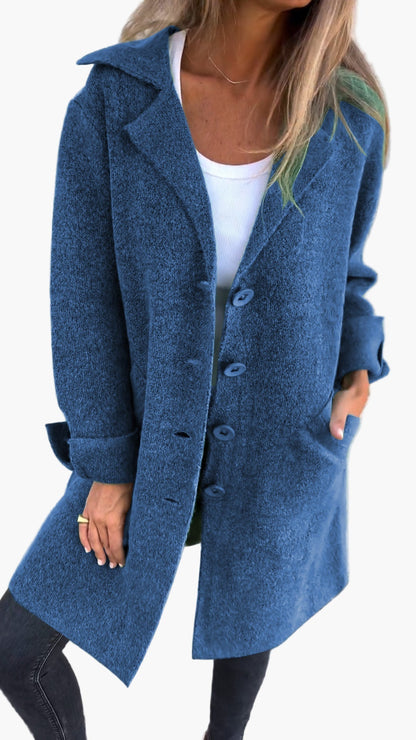 Lara Women's Oversized Trench Coat | Cozy Fabric, Warmth & Style 8