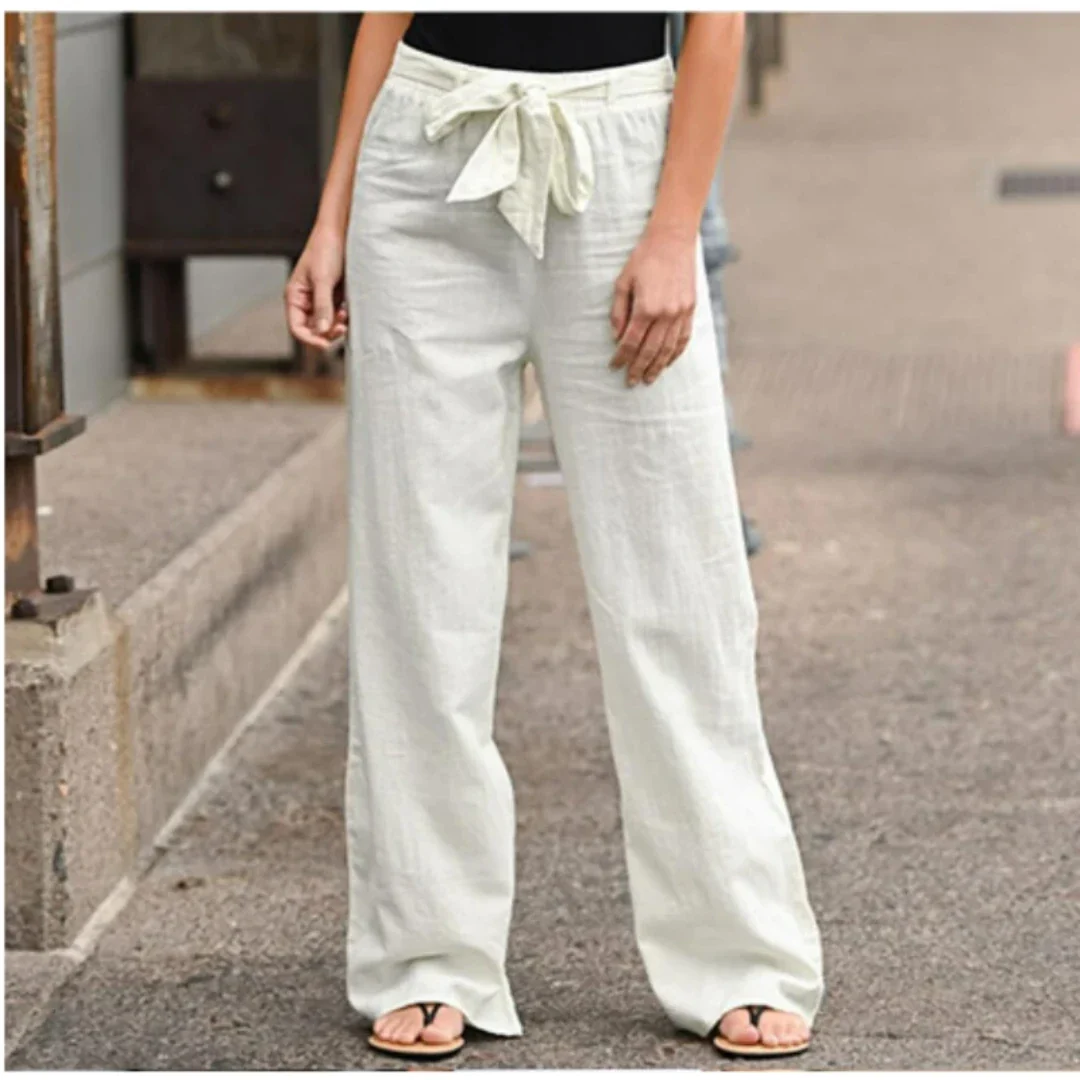 Lara Women's Trousers | Chic Design with Belt 0