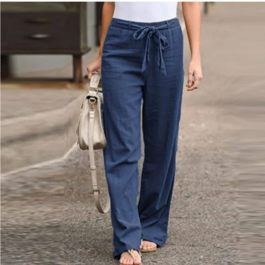 Lara Women's Trousers | Chic Design with Belt 2