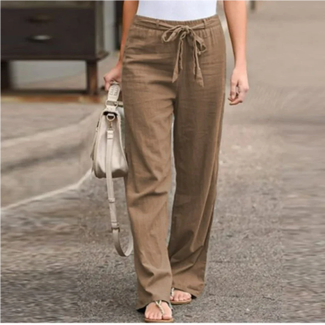 Lara Women's Trousers | Chic Design with Belt 3