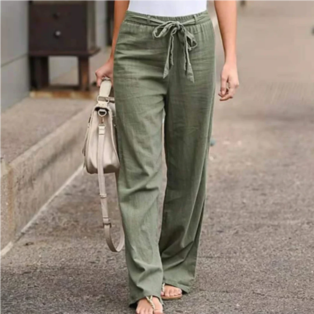 Lara Women's Trousers | Chic Design with Belt 5