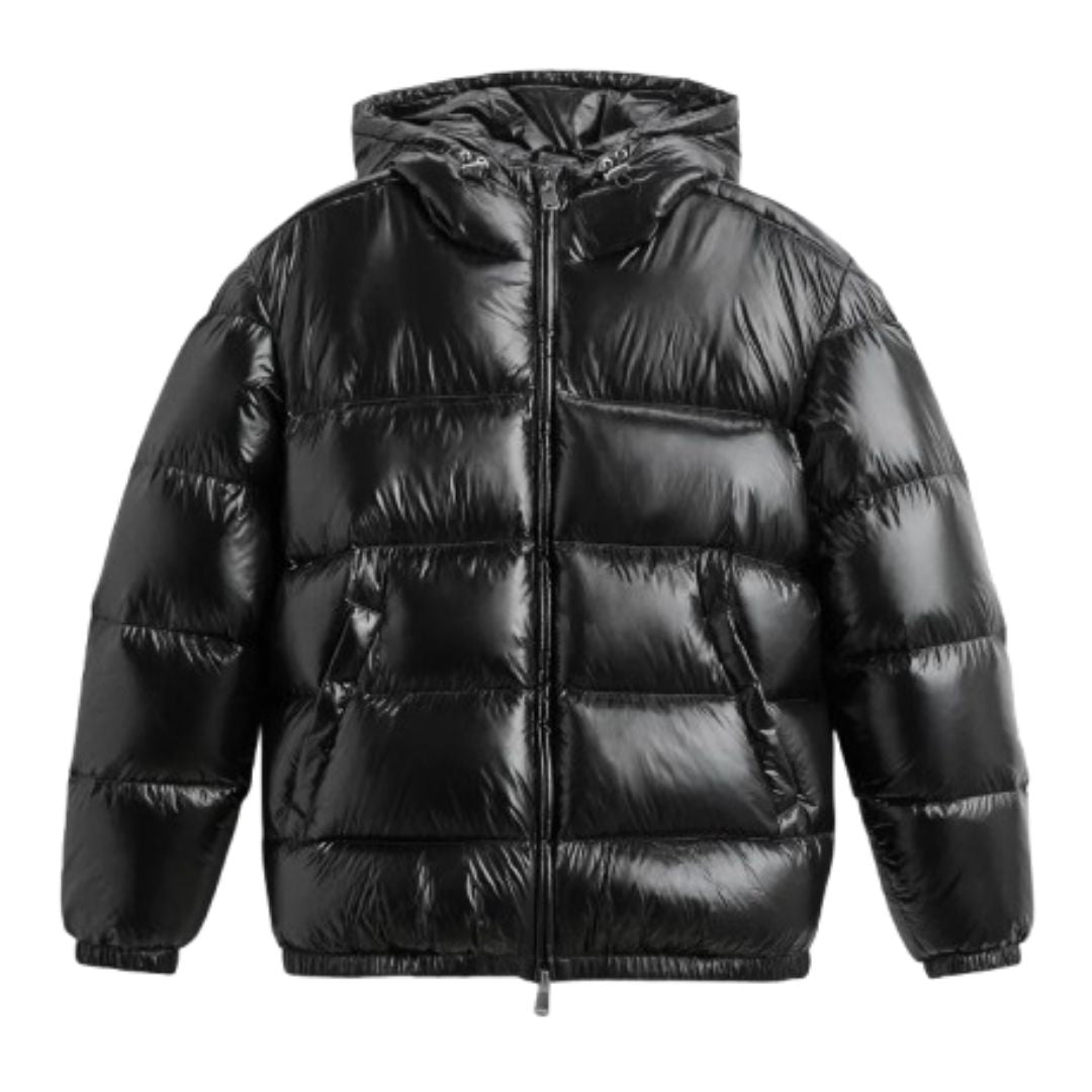 Liam Men's Hooded Puffer Jacket | High-Shine Finish, Urban Style 1