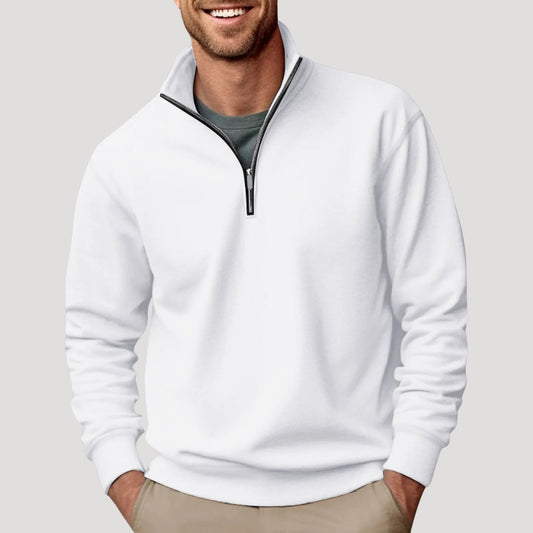 Liam Men's Quarter Zip Sweatshirt | Comfortable Fit, Minimalist Design 0
