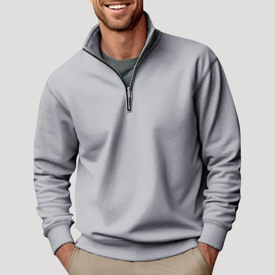 Liam Men's Quarter Zip Sweatshirt | Comfortable Fit, Minimalist Design 3