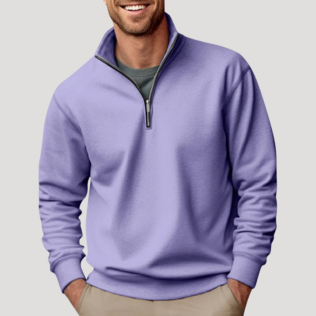 Liam Men's Quarter Zip Sweatshirt | Comfortable Fit, Minimalist Design 5