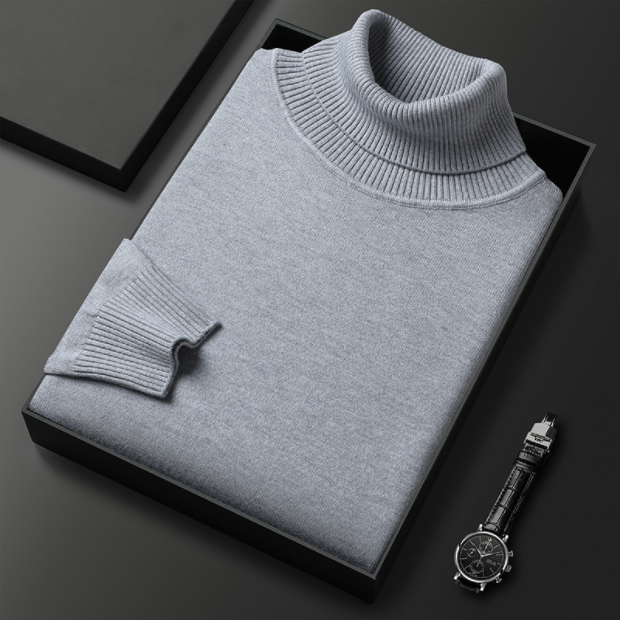 Liam Men's Turtleneck Sweater | Casual Knit for Spring 14