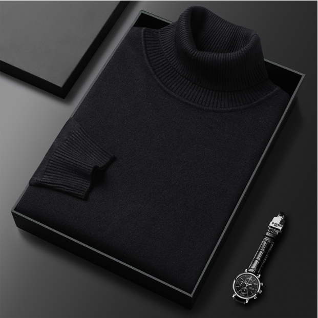 Liam Men's Turtleneck Sweater | Casual Knit for Spring 2