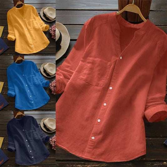 Lina Women's Blouse | Airy Fabric, 3/4 Sleeves, Summer Top 1