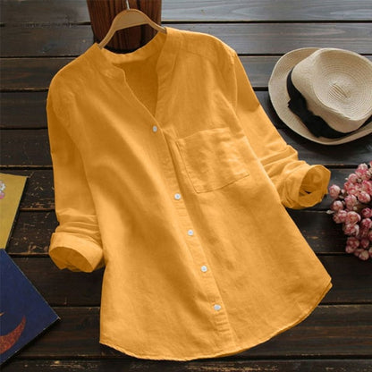 Lina Women's Blouse | Airy Fabric, 3/4 Sleeves, Summer Top 2