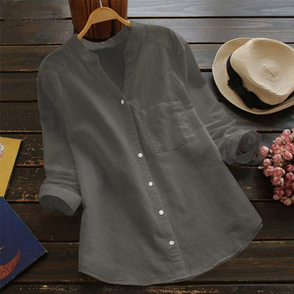 Lina Women's Blouse | Airy Fabric, 3/4 Sleeves, Summer Top 4