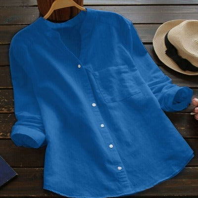 Lina Women's Blouse | Airy Fabric, 3/4 Sleeves, Summer Top 8