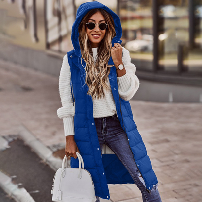 Lina Women's Long Vest | Stylish Winter Layering 0