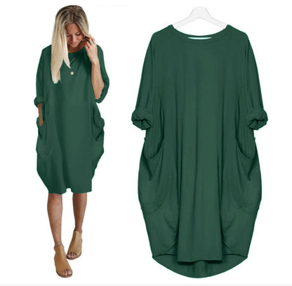 Lina Women's Midi Dress | Relaxed Fit, Casual Chic 10