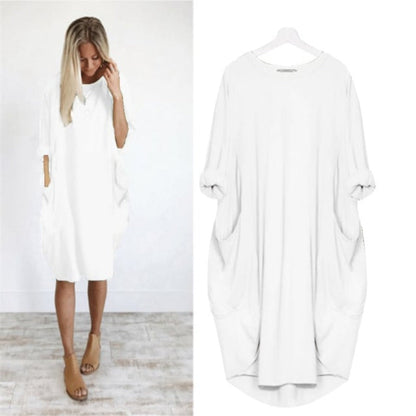 Lina Women's Midi Dress | Relaxed Fit, Casual Chic 6