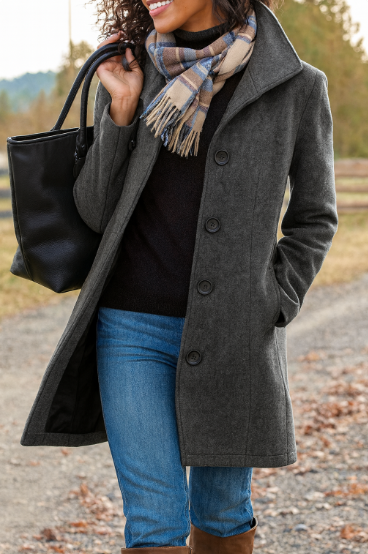 Lina Women's Trench Coat | Wind-Resistant, Stylish Winter Outerwear 0