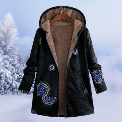 Lina Women's Winter Jacket | Floral Pattern, Cozy 3