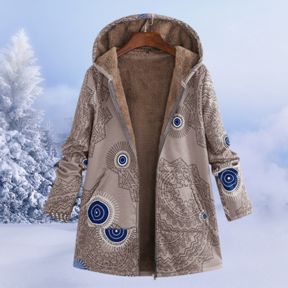Lina Women's Winter Jacket | Floral Pattern, Cozy 4