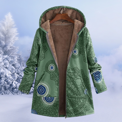 Lina Women's Winter Jacket | Floral Pattern, Cozy 5