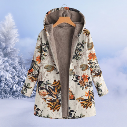 Lina Women's Winter Jacket | Floral Pattern, Cozy 6