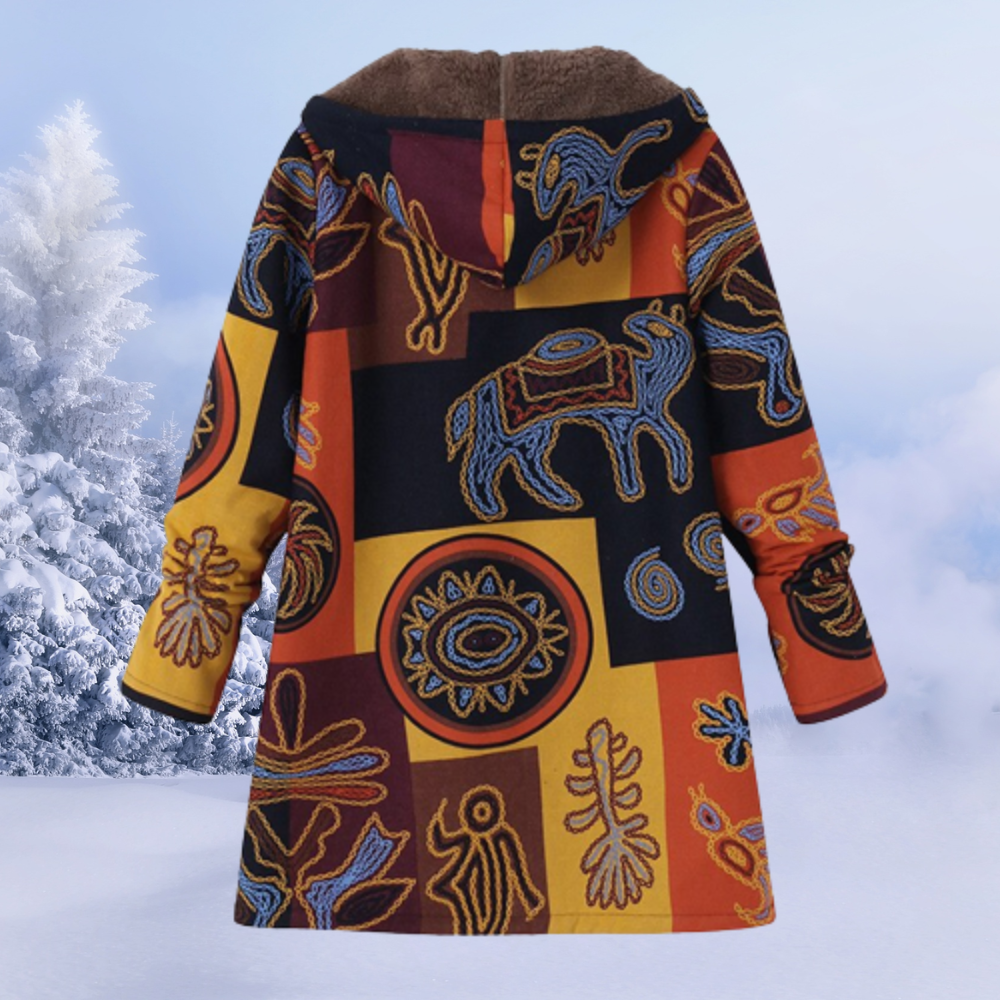 Lina Women's Winter Jacket | Floral Pattern, Cozy 9