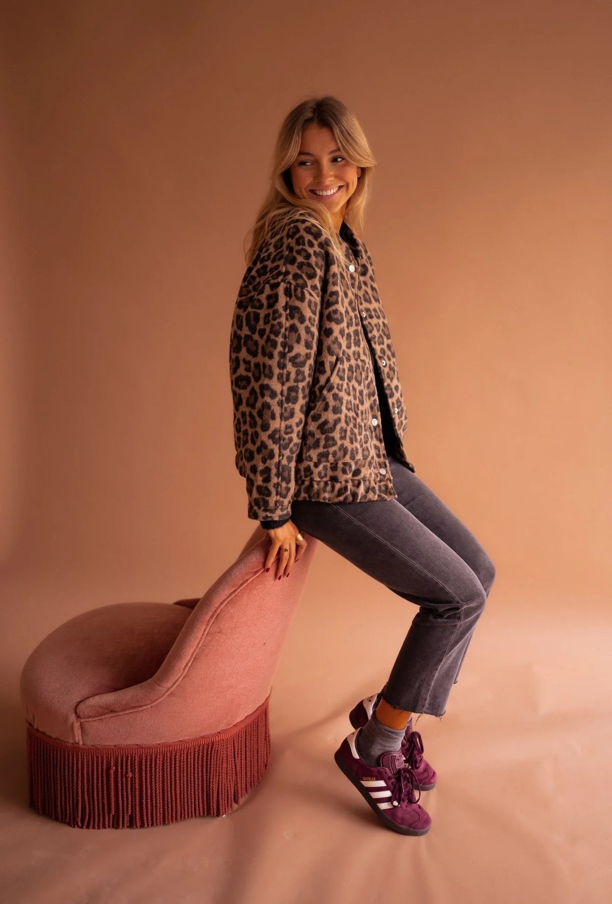 Liora Women's Bomber Jacket | Leopard Print Comfortable Fit 7