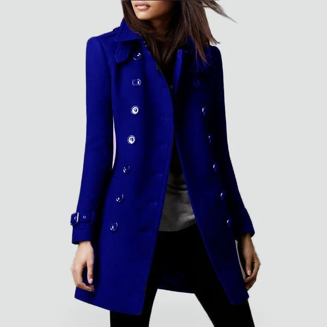 Liora Women's Coat | Tailored Fit, Double-Breasted Classic Design 0