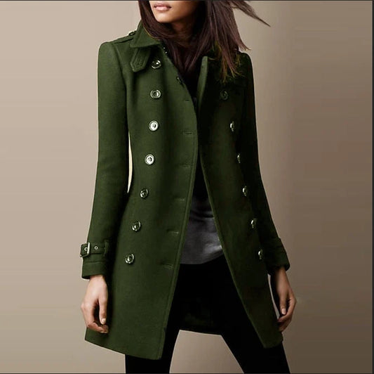 Liora Women's Coat | Tailored Fit, Double-Breasted Classic Design 1