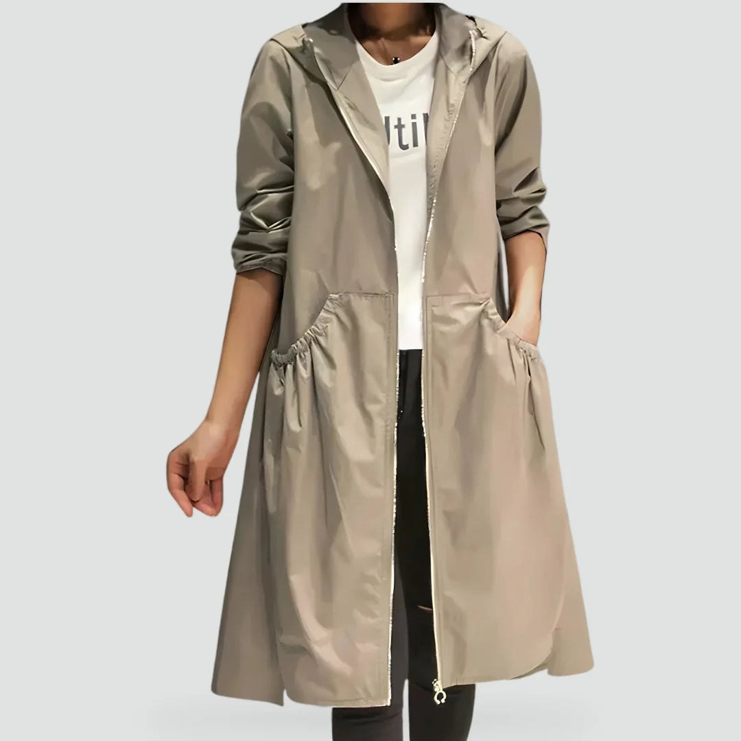 Liora Women's Raincoat | Lightweight Waterproof Hooded Design 0