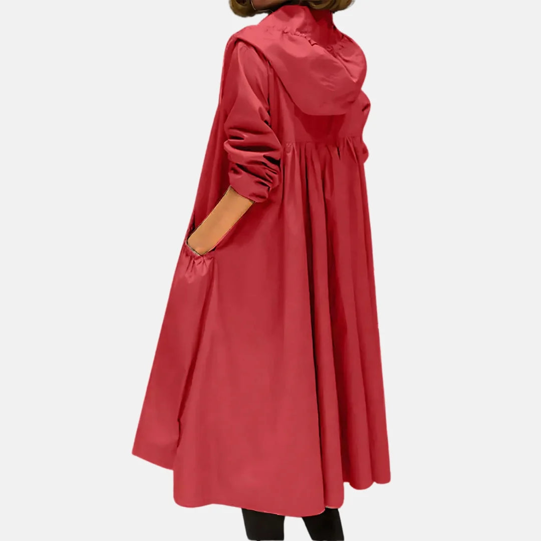 Liora Women's Raincoat | Lightweight Waterproof Hooded Design 4