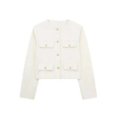 Liora Women's Short Jacket | Structured Silhouette, Decorative Buttons 3