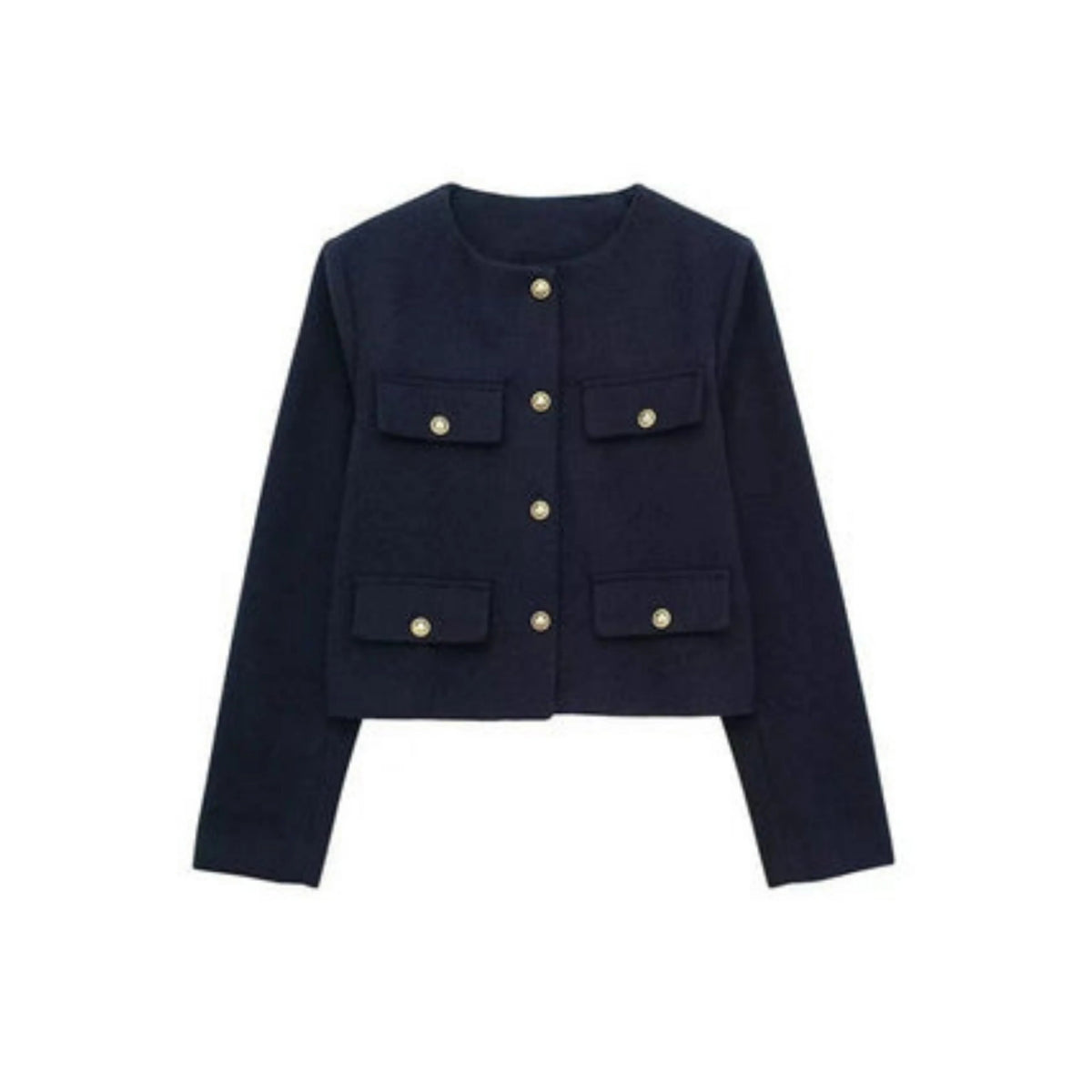 Liora Women's Short Jacket | Structured Silhouette, Decorative Buttons 5