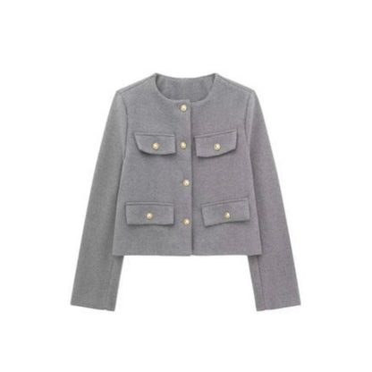 Liora Women's Short Jacket | Structured Silhouette, Decorative Buttons 6