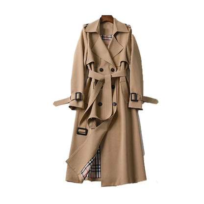 Liora Women's Trench Coat | Long Tailored Fit, Double Button Closure 6