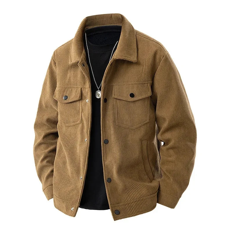Luca Men's Corduroy Jacket | Timeless Casual Style, Relaxed Fit 0