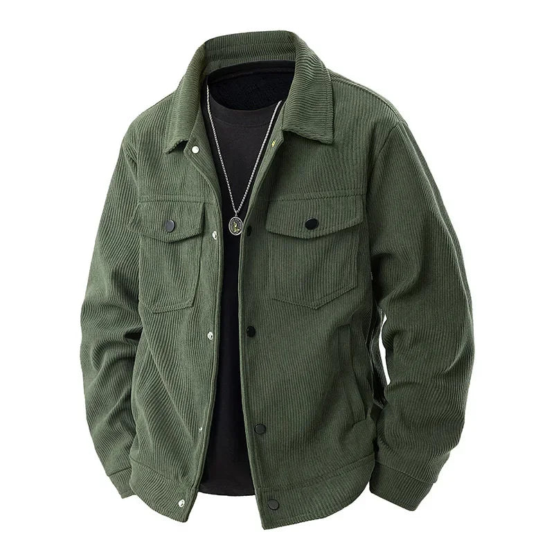 Luca Men's Corduroy Jacket | Timeless Casual Style, Relaxed Fit 3