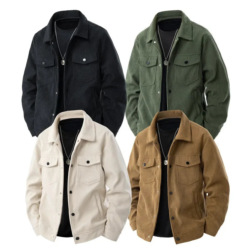 Luca Men's Corduroy Jacket | Timeless Casual Style, Relaxed Fit 4