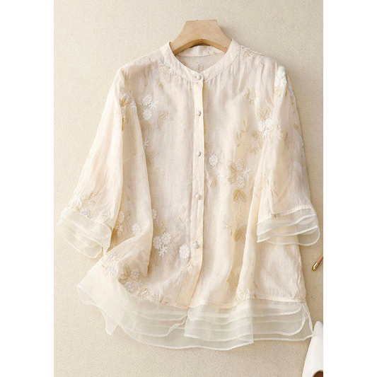 Luna Women's Blouse | Relaxed Fit, Half Sleeve 0