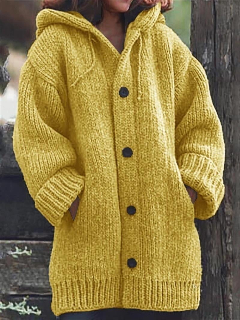 Luna Women's Long Cardigan | Cozy Hooded Style, High-Quality Material 0