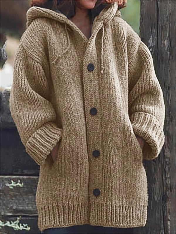 Luna Women's Long Cardigan | Cozy Hooded Style, High-Quality Material 3