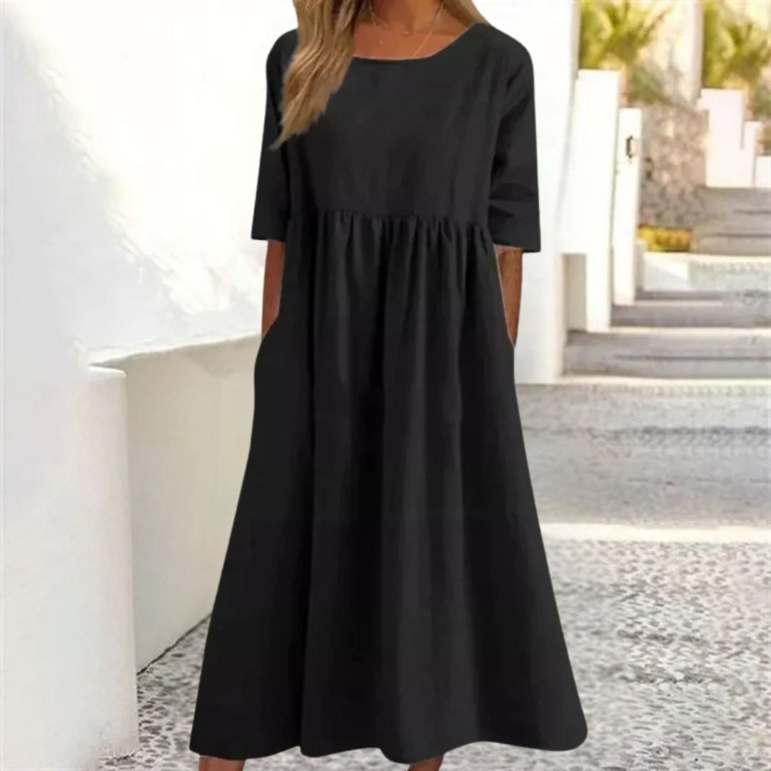 Luna Women's Midi Dress | Relaxed Fit, Casual Style 5