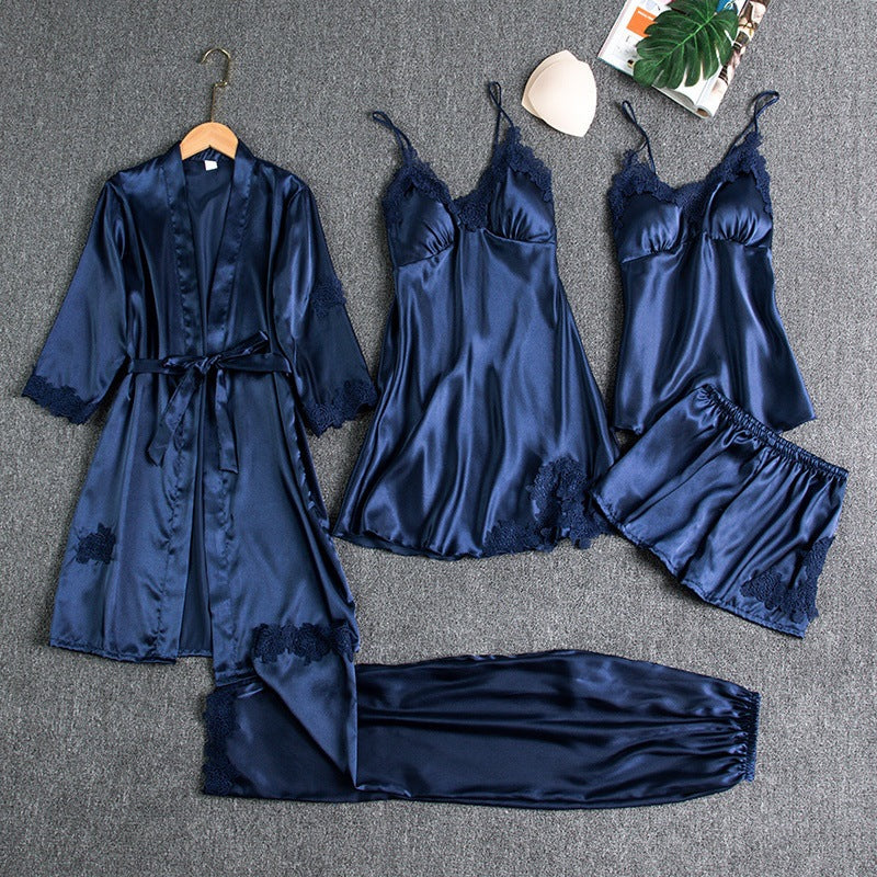 Luna Womens Silk Pajama Set - Elegant & Comfortable Silk Pyjamas - 1