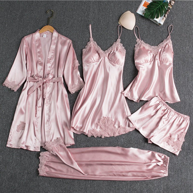Luna Womens Silk Pajama Set - Elegant & Comfortable Silk Pyjamas - 3