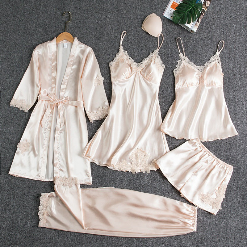 Luna Womens Silk Pajama Set - Elegant & Comfortable Silk Pyjamas - 4