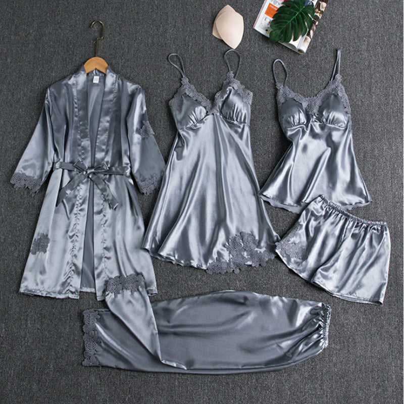 Luna Womens Silk Pajama Set - Elegant & Comfortable Silk Pyjamas - 5