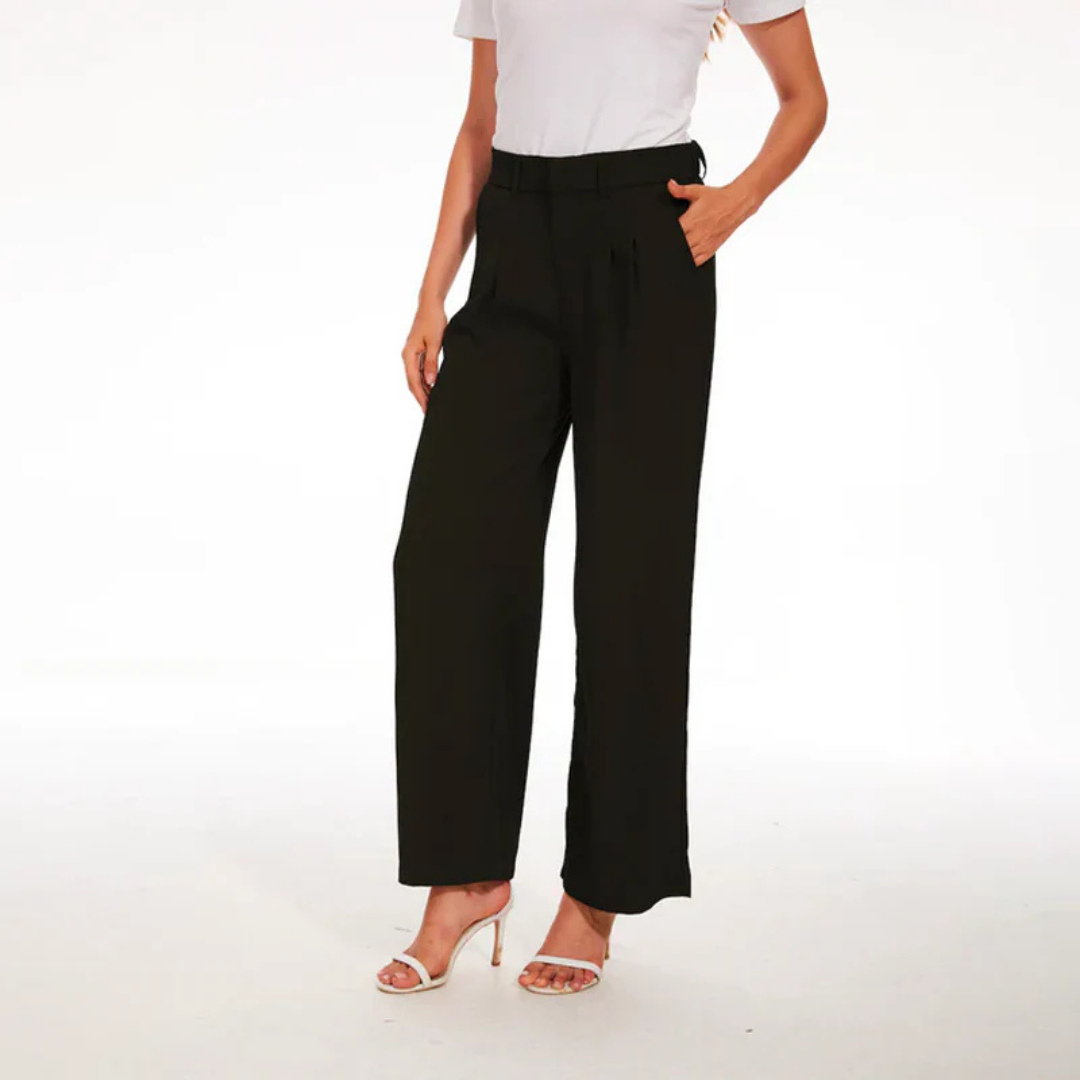 Luna Women's Wide Leg Pants | High-Waisted Comfort Trousers 2